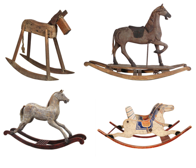 caballitos en madera